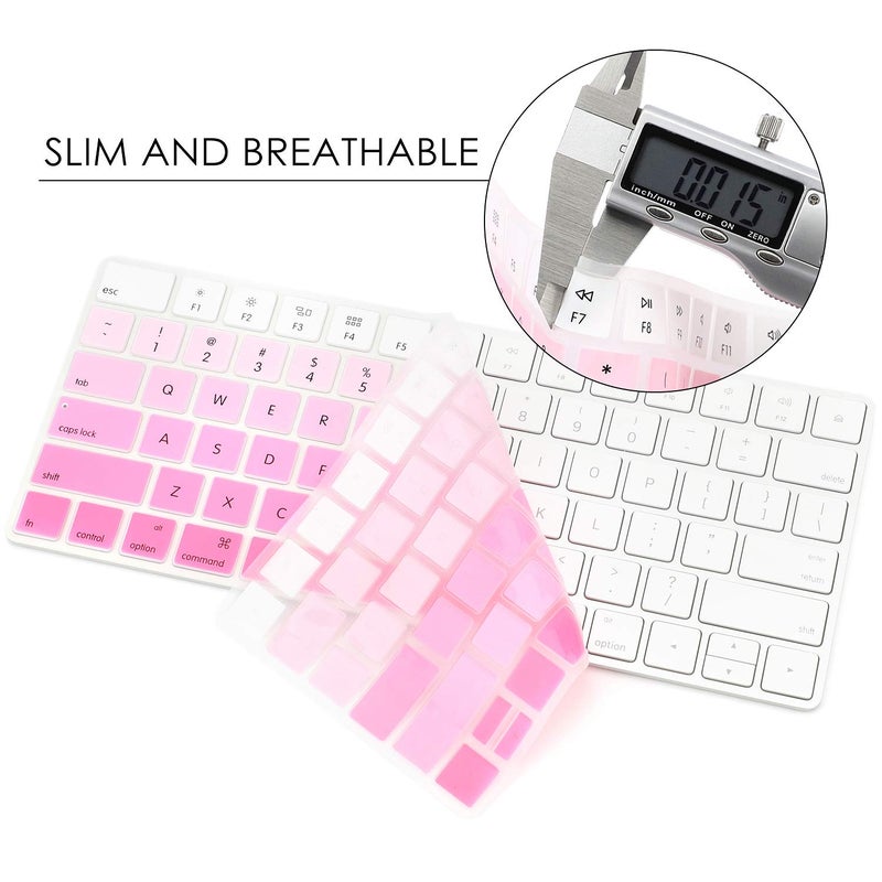 Allinside Ombre Pink Cover for Apple Magic Keyboard (MLA22LL/A) with US Layout - Image 4
